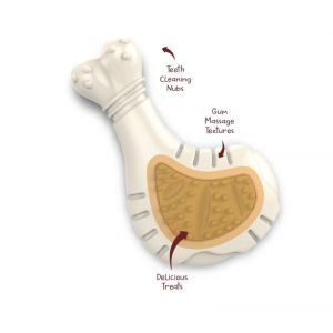 Natura Nourish - Treatricks - Gioco per cani - Coscia di pollo con snack