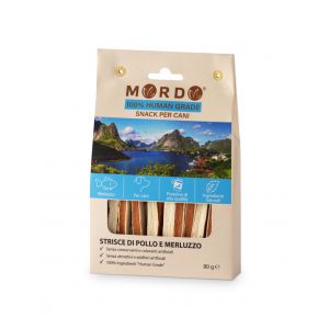 Mordo - Snack - Strisce di pollo e merluzzo