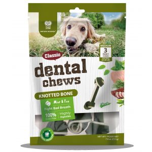 Natura Nourish - Dental Chews - Osso annodato - Menta e tè