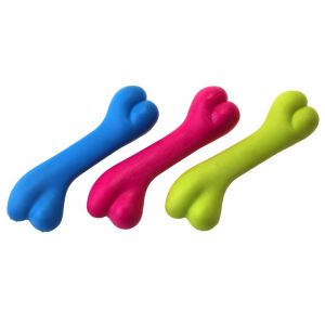 Dog Team - Giochi in Gomma - Ossa colorate - 12 cm