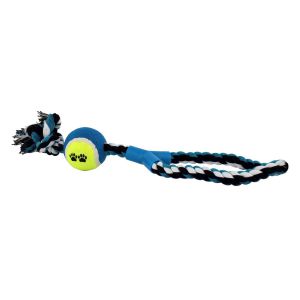 Dog Team - Gioco in corda con pallina - 36 cm 